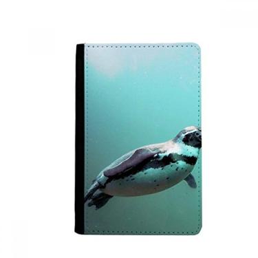 Imagem de Porta-passaporte Sea Antarctic Penguin Creature Science Nature Notecase Burse Carteira Capa Cartão Bolsa, Multicolor