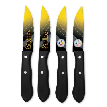 Imagem de Conjunto de facas para bife NFL Pittsburgh Steelers da Sports Vault, 24,7 cm
