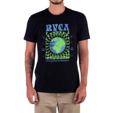 Imagem de Camiseta Rvca Global Order Sm23 Masculina Preto