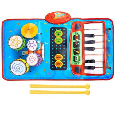 2 Pcs piano musical do bebê | jogo musical macio,dança com 8 sons  instrumentos diferentes, cobertor teclado chão música para crianças (1 a 3  anos)