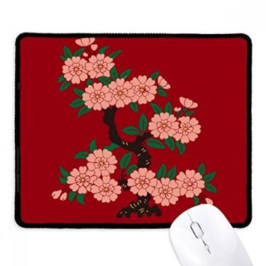 Imagem de Mousepad Painting Culture Flower com borda costurada Tapete de borracha para jogos