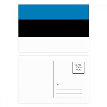 Imagem de Conjunto de cartão postal com bandeira nacional da Estônia, cartão postal de aniversário para enviar cartões de agradecimento