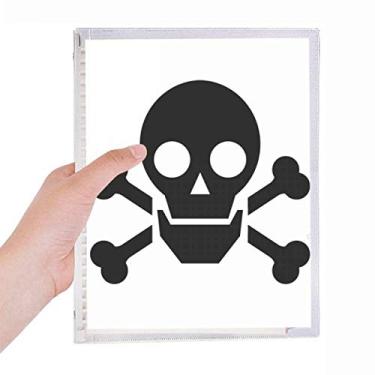 Imagem de Dangerous Chemical Frightful Circle Symbol Notebook Folhas Soltas Diário Recarregável Diário Papelaria