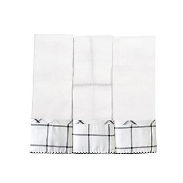 Imagem de Biramar Baby Conjunto 3 Fraldas Para Bebê Cremer Luxo Barrado Boston Preto Preto Pacote De 3