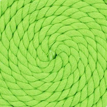 Imagem de Corda de algodão trançado natural West Coast Paracord – Corda artesanal – Corda tripla super macia e forte para esportes, decoração, artesanato, macramê, uso interno (1,27 cm x 320 m, verde limão)