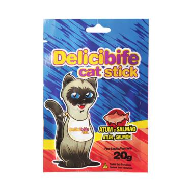 Imagem de Petisco Deliciosso para Gatos Sabor Salmão e Atum - 20g