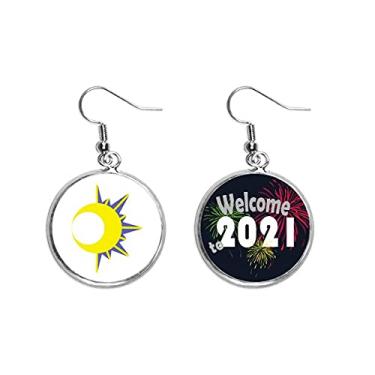 Imagem de Pingentes de orelha pretos com padrão de brilho noturno joia 2021 Blessing