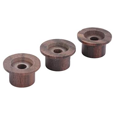 Imagem de Boné de guitarra, botão de controle de tom de volume para guitarra de jacarandá para a maioria das aberturas padrão de guitarras elétricas de 6 mm para ajuste de volume de tom de baixo