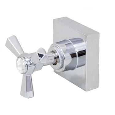 Imagem de Acabamento Metal Cromado Registro Padrão Deca Trizeta Luxo