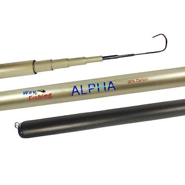 Imagem de Vara Telescópica Lisa de Mão Pesca Leve Way Fishing Alpha 2705 2,70m 98% Carbono