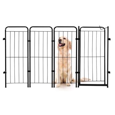 Imagem de Cercado Cachorro Caes Grande Portao + 3 Modulos 162X98Cm