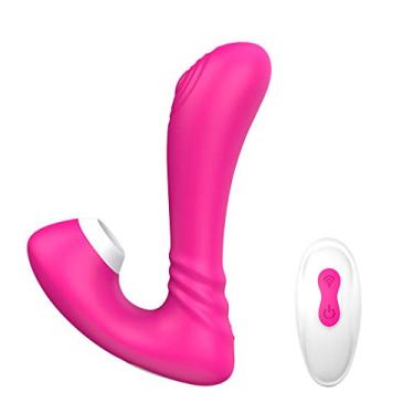 Imagem de Vibradoris Feminino para Mulheres 9 Vibração 9 Sucção Modos App Longa Distância Bluetooth Controlo Remoto Sugador de Clitóris e Mamilos Magnético Recarregável Portátil Estimulador Erótico Z5