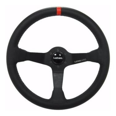 Imagem de Volante Lotse Wrc Couro Tarja Vermelha