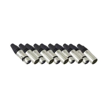 Imagem de 5 Pares de Plug XLR Cabo Linha Datalink Canon