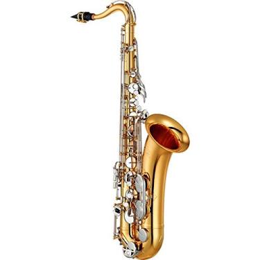 Imagem de Saxofone Tenor Yamaha YTS26 com Afinação em Sí Bemol acabamento Laqueado Dourado e Apoio de Polegar