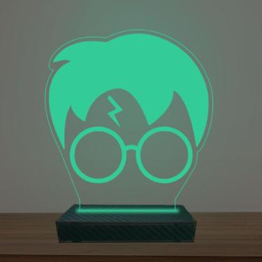 Imagem de Luminária Led 3d Harry Potter Face Abajur Luxo