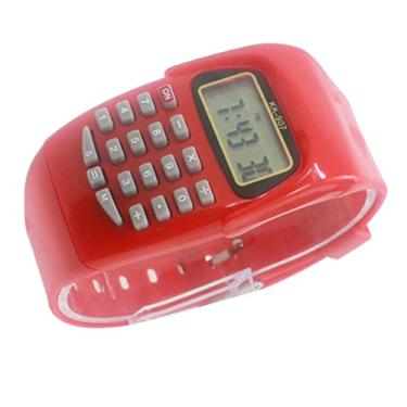 Imagem de SEWOART 2 Unidades relógio de cálculo relógio portátil com calculadora relógio calculador mão relógios para homens crianças assistem relógio de pulso calculadora Assistir caso