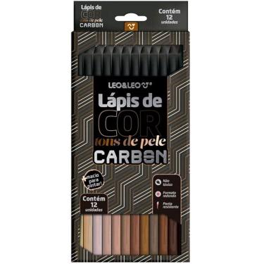 Imagem de Lapis de COR 12 Cores TONS de Pele Carbon SOFT Macio LEO&amp;LEO