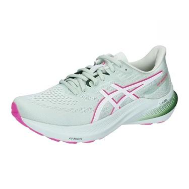 Imagem de ASICS Tênis de corrida feminino GT-2000 12, Branco aqua puro, 36