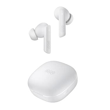 Imagem de QCY HT05 Fone de Ouvido Bluetooth Cancelamento de Ruido, Fone de Ouvido sem Fio, 30 Horas De Reprodução, Branco