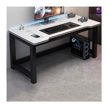 Imagem de Mesa de computador PC mesa de mesa mesa dupla mesa de estudante casa quarto mesa de estudo mesa de escritório mesa de jogos simples mesa de PC mesa de PC mesa de PC (cor: 02, tamanho: 90 * 60 * 75 cm)