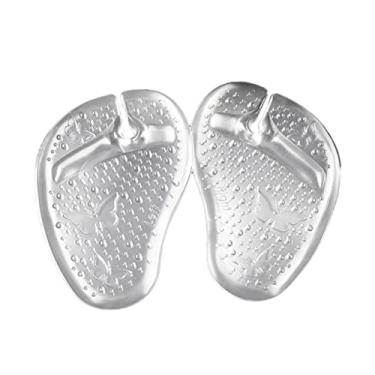 Imagem de sandália sandalias calçado suporte gel esfoliante inserções de almofada de antepé almofada de antepé em gel almofadas de pé pitada tapete de chão forro protetor Senhorita chinelos