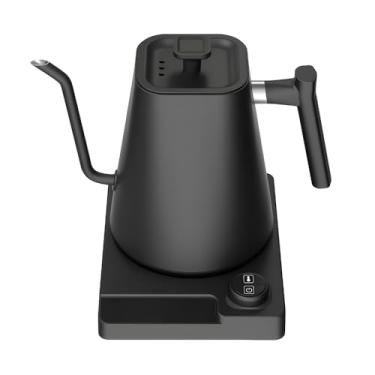 Imagem de CIADAZ Chaleira elétrica pescoço de ganso com controle de temperatura Chaleira para café e chá 1.0L Silenciosa 1-24H Manter quente Tela LCD de aço inoxidável 1200W Aquecimento rápido Caldeira de água