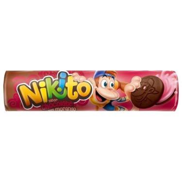 Imagem de Biscoito Recheado Nikito Chocolate Com Morango 30 Pacotes 135G - Maste