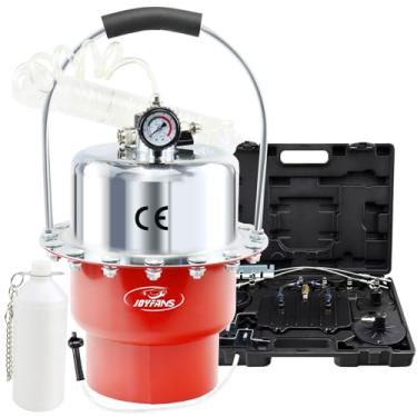 Imagem de JoyFans Kit de sangramento de freio, sistema de sangramento de freio pneumático de pressão de ar portátil, conjunto de ferramentas de sangramento de fluido de freio e embreagem do cilindro mestre com