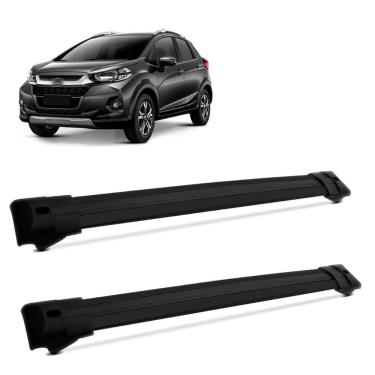 Imagem de Rack De Teto Travessa Larga Wrv 2018 a 2021 Aluminio Preto