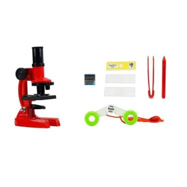Imagem de Kit microscópio infantil 08 peças r3236 - bbr toys