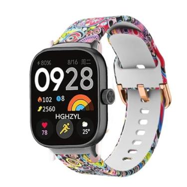 Imagem de Waillynice Pulseira de silicone Correa de substituição para Redmi Watch 4 para Xiaomi Redmi Watch 4, acessórios de pulseira de relógio inteligente (5, Redmi Watch 4)