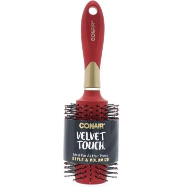 Imagem de Escova de secagem Conair Velvet Touch Round, 1 pacote com 3