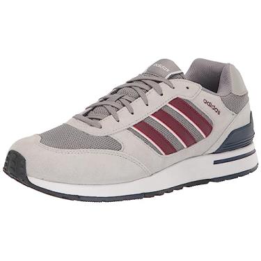 Imagem de adidas Tênis masculino Run 80s, Cinza/vermelho sombra/azul-marinho, 44