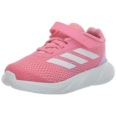 Imagem de adidas Tênis infantil unissex Duramo Sl, Bliss rosa/branco/laranja nebuloso (renda elástica), 6.5 Big Kid