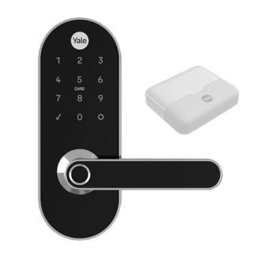 Imagem de COMBO - Fechadura Digital YMC 420W com Zigbee integrado - Abre com APP, biometria, senha, cartão e chave