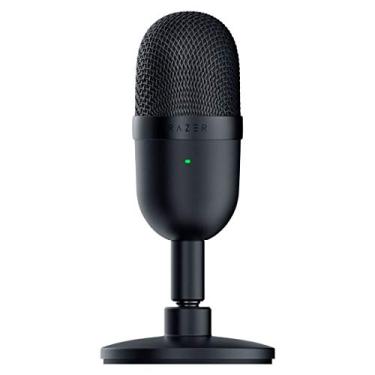 Imagem de Razer Mini microfone condensador USB Seiren: para streaming e jogos no PC – Qualidade de gravação profissional – Padrão preciso de captação de supercardioide – Suporte inclinável – Resistente a choques – Preto clássico
