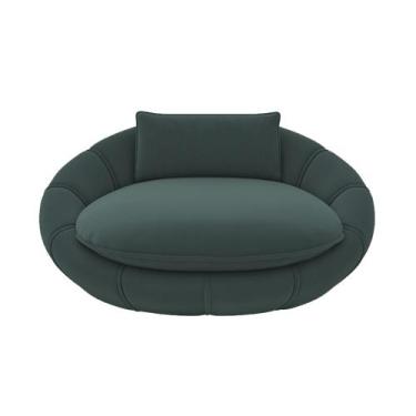 Imagem de Caminha Pet Poltrona Golden 78cm Veludo Verde Petróleo - Sallar Home
