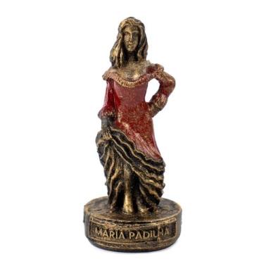 Imagem de Escultura Maria Padilha Vermelha Vintage em Resina 10 cm - Lua Mística