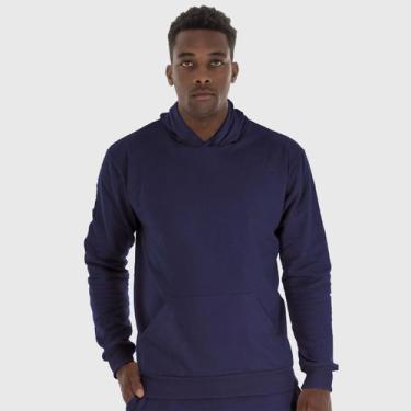 Imagem de Blusa Moletom Masculina Lisa Tucura Shirts - Benellys, G, Azul marinho