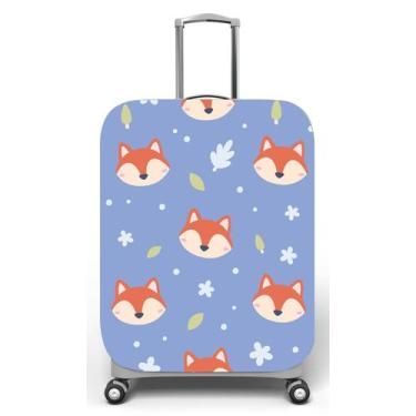 Imagem de Capa para mala de viagem G, medidas max C48x A75 x P29cm Raposa fofa -