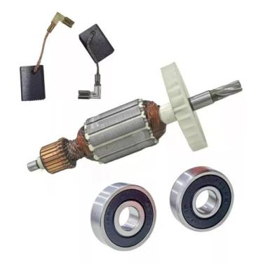 Imagem de Induzido + Escova +rolamento P/ Martelete Makita Hr2470 110v - Bolte