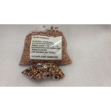 Imagem de Feijão Rosinha 1kg mais dez outros tipos de sementes. Cortesia - Tatua