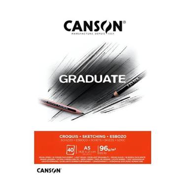 Imagem de Bloco de Papel Graduate Croquis A5 Canson 96g 40 Folhas 