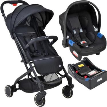 Imagem de Carrinho de Bebe Burigotto Zap com Bebe Conforto e Base Black