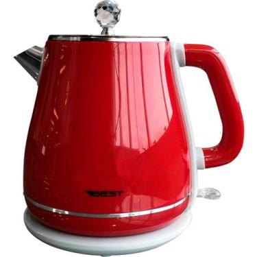 Imagem de Chaleira jarra elétrica Best 1.8 Litros Colorida, Vermelho, 110V
