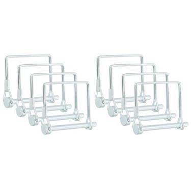 Imagem de PATIKIL Pino de acoplador de reboque 1/4 x 2-3/8, 8 peças pinos de bloqueio de fio quadrado pino de trava de eixo pino de engate de segurança para reboque agrícola trator caminhão barco reboque (6 x