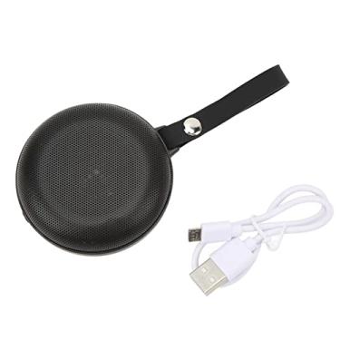Imagem de Alto-falante BT Externo, Alto-falante Portátil à Prova D'água ABS Mini Tamanho de Carregamento USB Portátil para Casa Ao Ar Livre Preto
