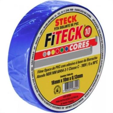 Imagem de Fita Isolante Steck 10M Azul - Sft1310Az - Kit C/10 Pecas