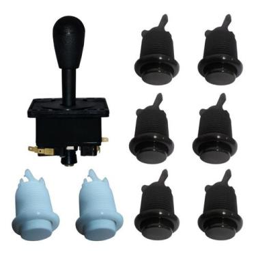 Imagem de Kit Arcade 8 Botões E 1 Comando Fliperama Bartop Matic - Electromatic